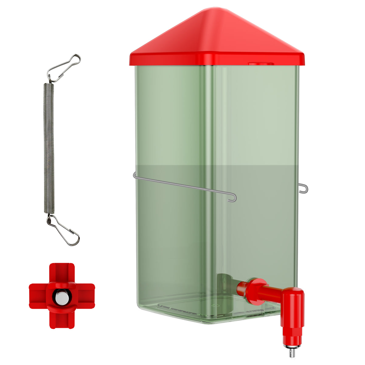Baby Chick Waterer 0.26 Gal with Versatile- and Horizontal Nipple Drinker