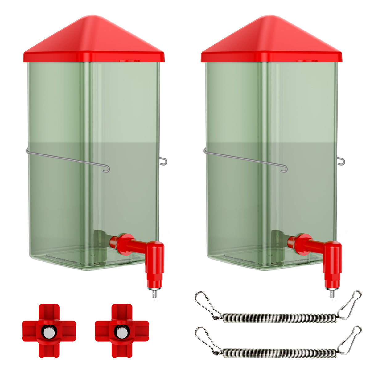 Baby Chick Waterer 0.26 Gal with Versatile- and Horizontal Nipple Drinker
