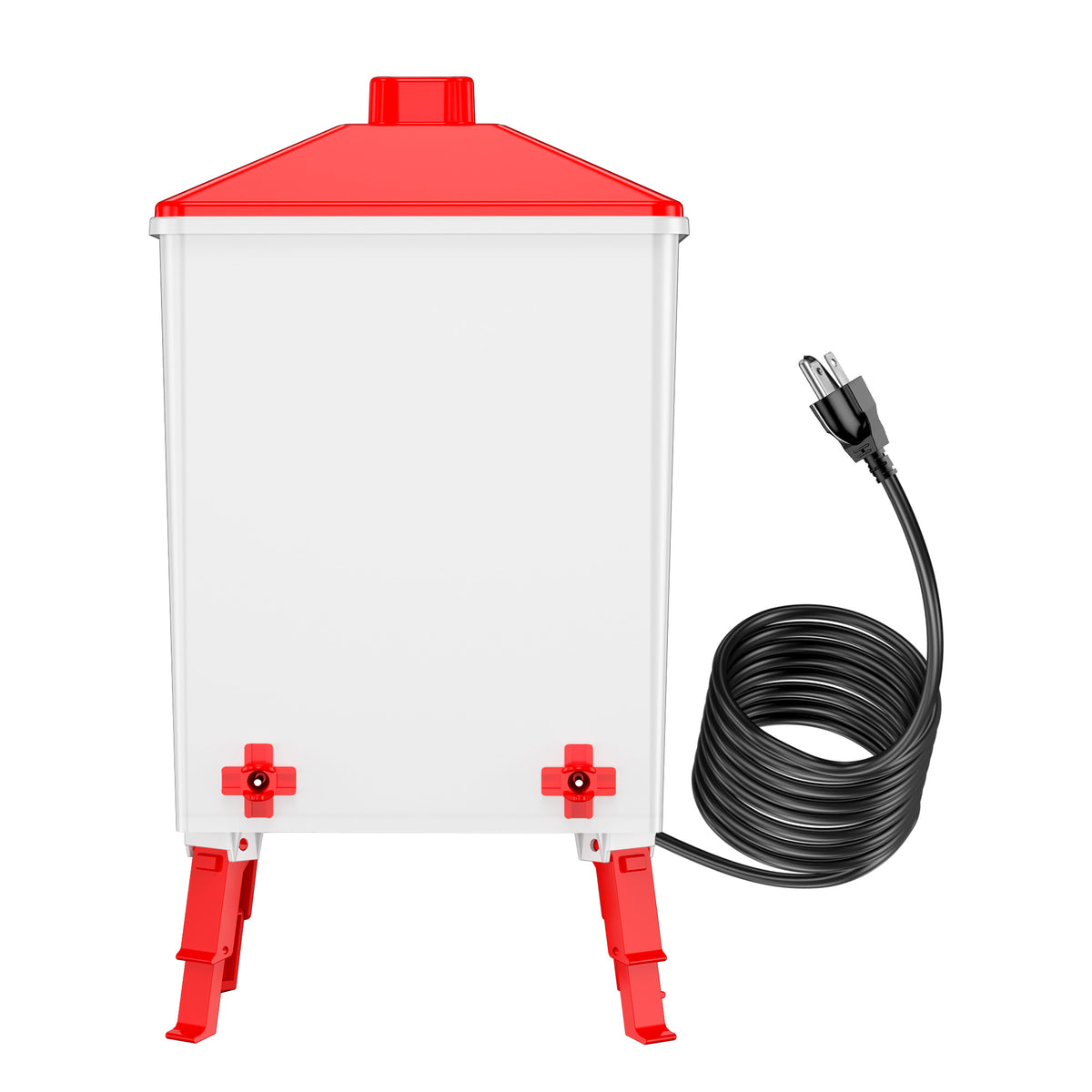 3.6 Gallons Chicken Feeder Waterer Red
