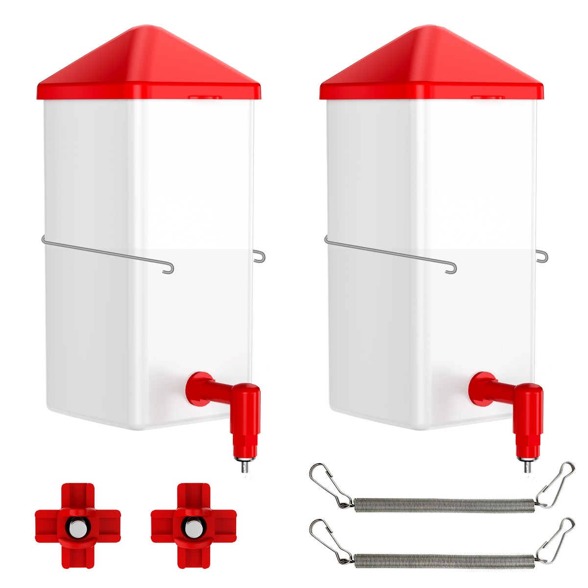 Baby Chick Waterer 0.26 Gal with Versatile- and Horizontal Nipple Drinker